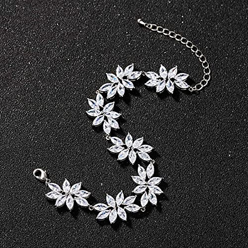 Sweetv Bridal Bracelets For Wedding, Crystal Cubic Zirconia Bracelets For Wedding Prom, Bridal Wedding Gifts #TOP6
