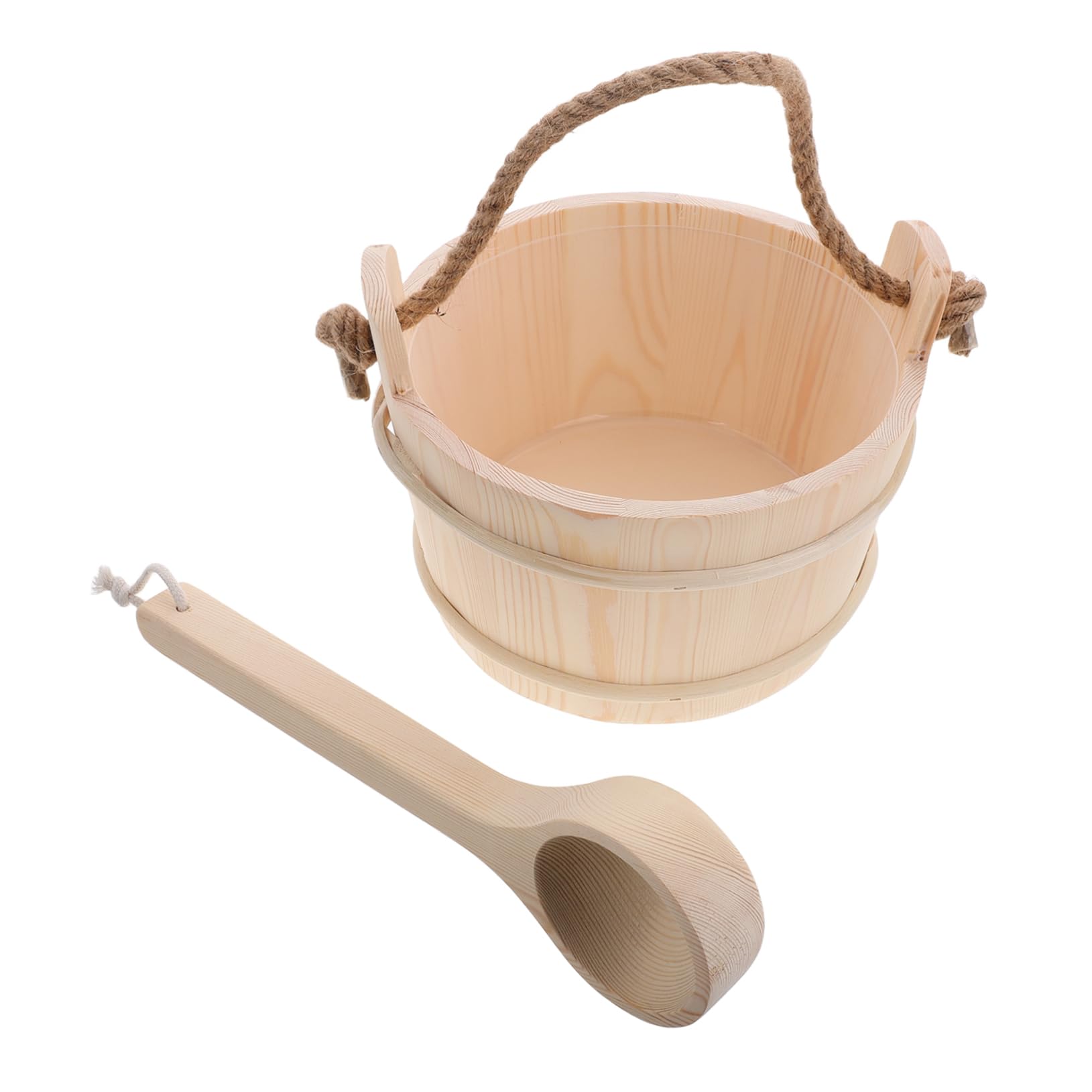 Accessoire de sauna seau haut de gamme et pelle pour équipement spa durable