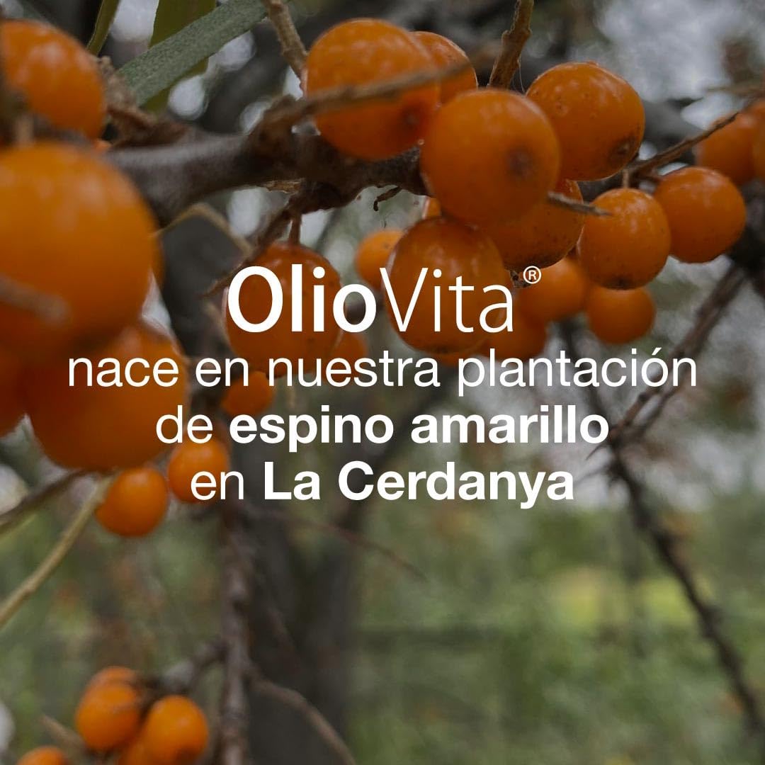 Vitae – Oliovita 120 cápsulas | Espino Amarillo Rico en Omega-7 | Omega 3-6-9 y Vitaminas A+E | Hidratación y Nutrición de Piel y Mucosas | Apoyo en Sequedad y Menopausia