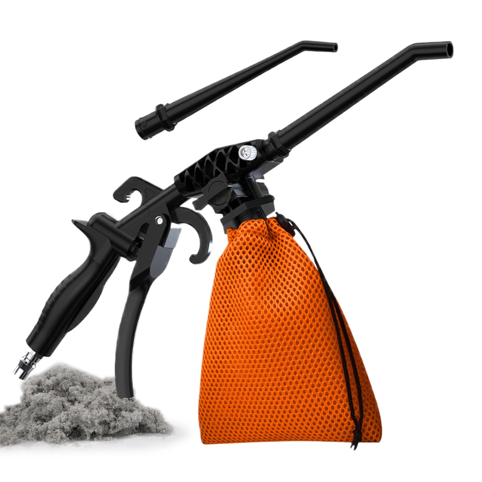 Poussière et feuilles sales éliminées par le souffleur réversible portable