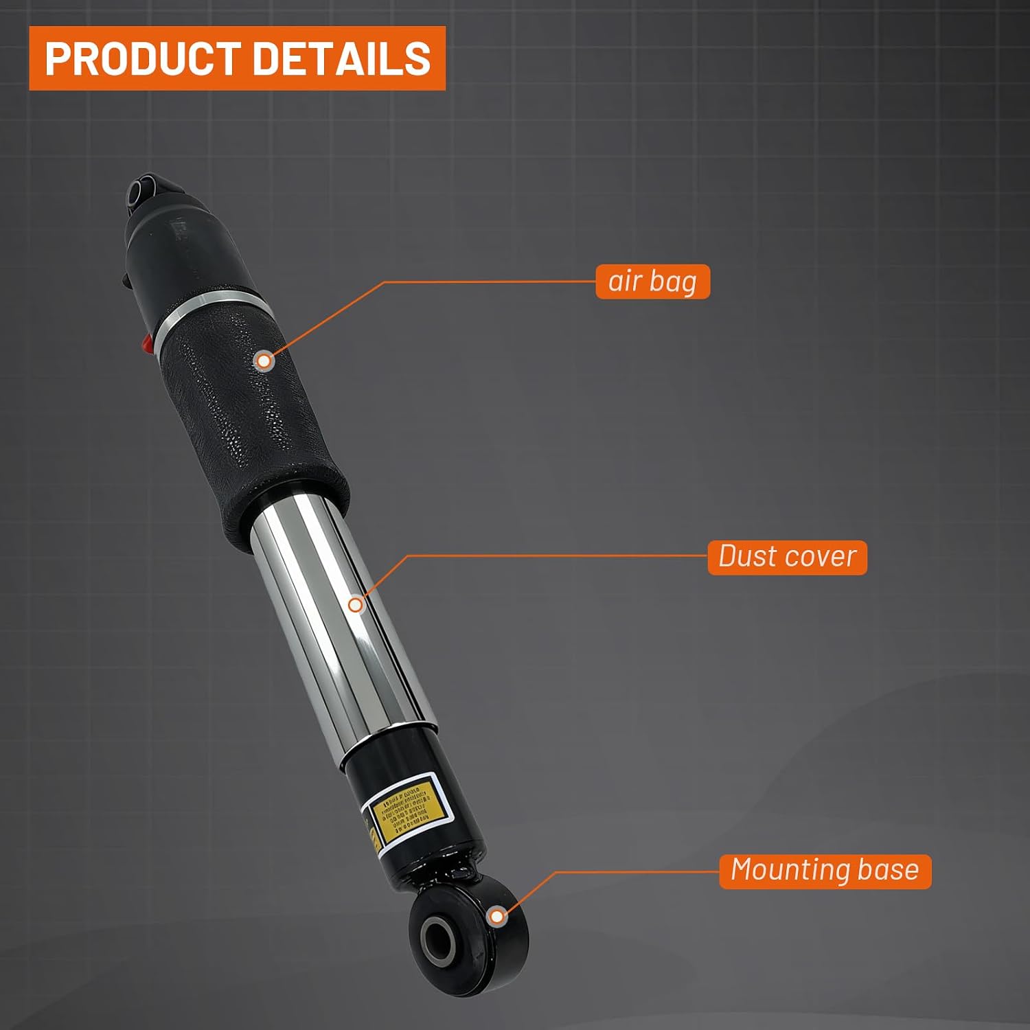 23487280 Rear Air Shock Struts Compatible with Cadillac Escalade & Chevy Avalanche, Tahoe, Suburban & G-MC Yukon XL 2007-2014, Replaces 580-1091 19302786 25871432 (2PCS)