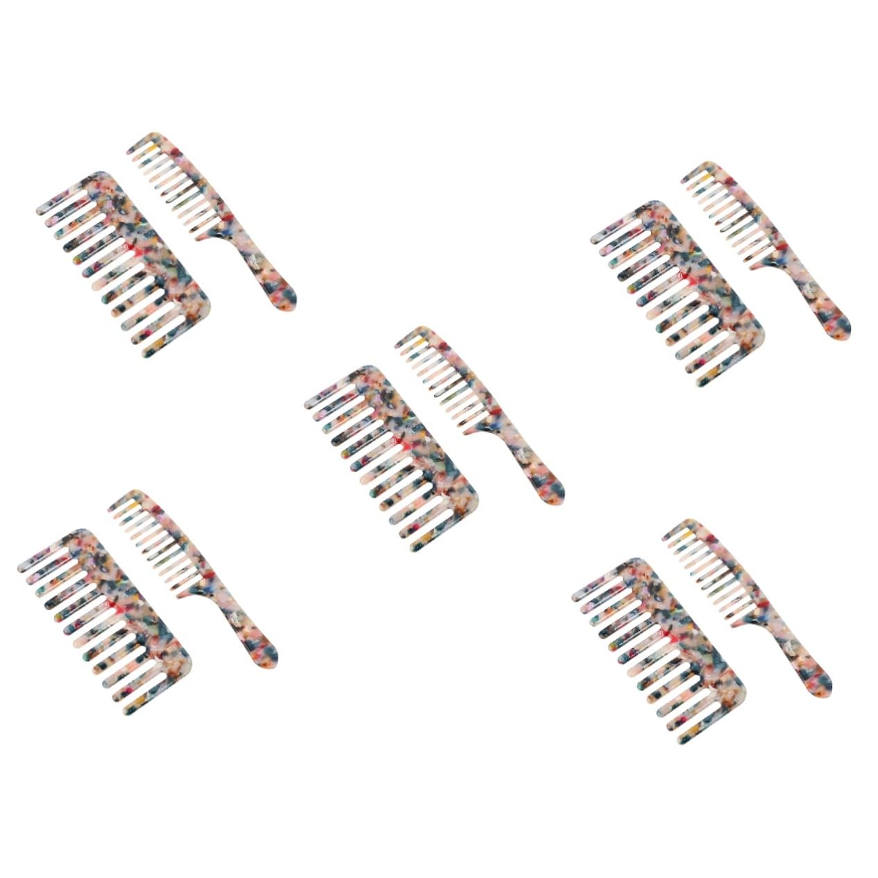 Beavorty 10stücke Breiter Zahnkamm Acetat Sanfter Haarkamm Für Styling Für Und Trockenes Haar Leicht Und Handlich Für Täglichen Gebrauch Oder Unterwegs