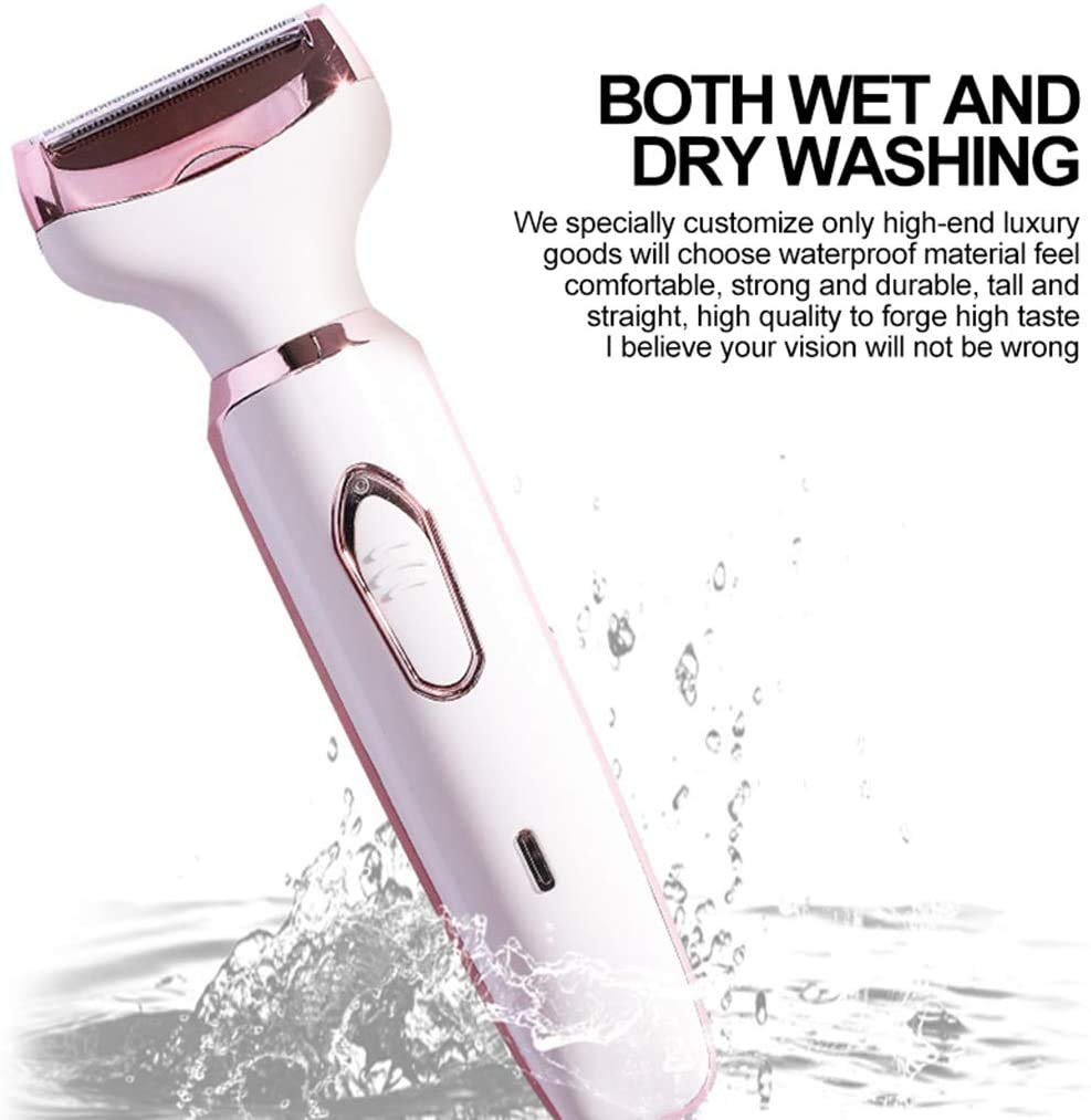 Rasoio elettrico 4 in 1, impermeabile, ricaricabile, indolore, portatile, per corpo, naso, viso e sopracciglia