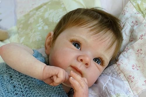 Miniatura 11 de Anano Muñecas Reborn de silicona de cuerpo completo de 18 pulgadas, muñeca realista de bebé niña, muñeca de bebé de silicona completa, realista