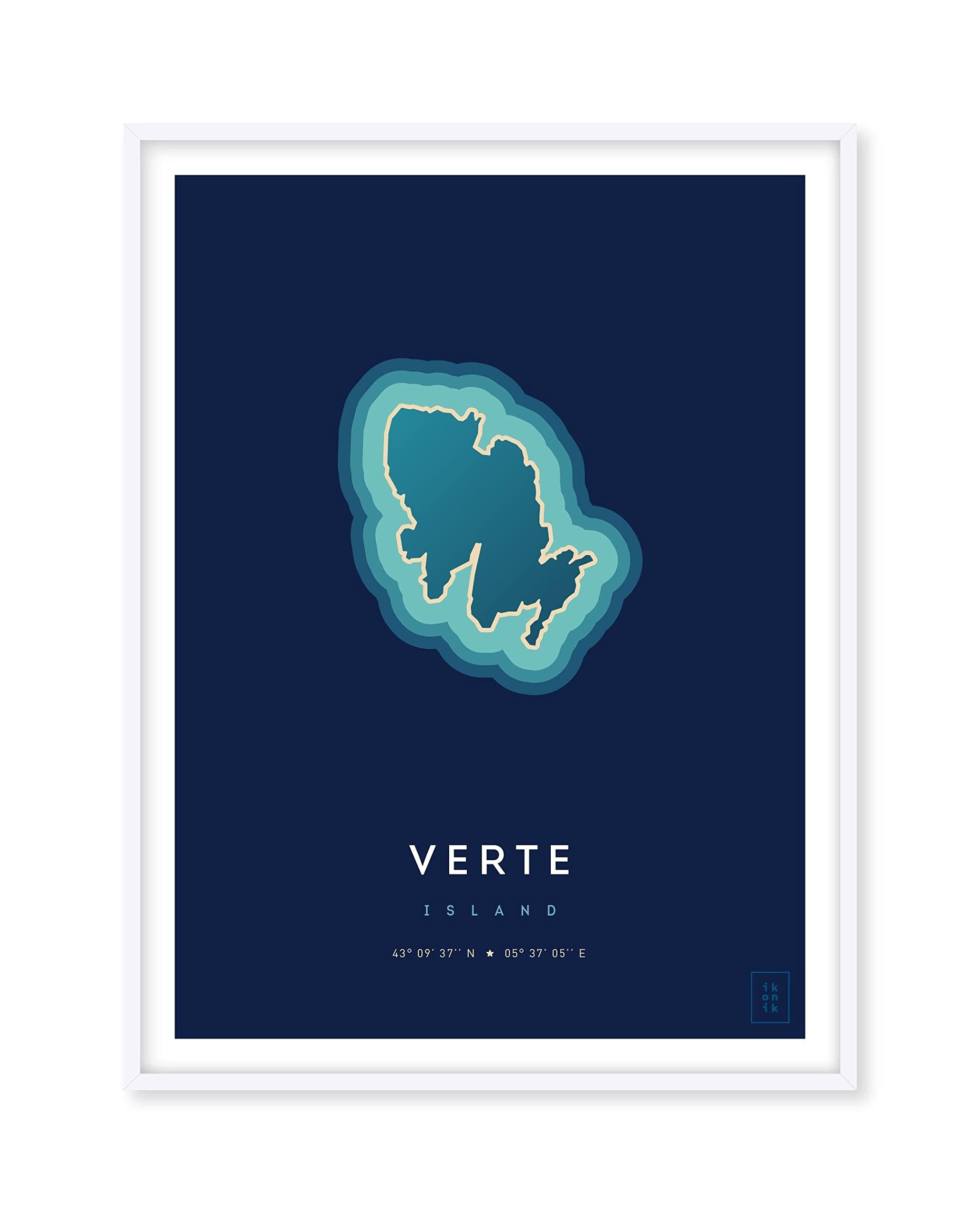 Affiche de l'île Verte cadeau idéal de décoration ikonik 30x40 - 4
