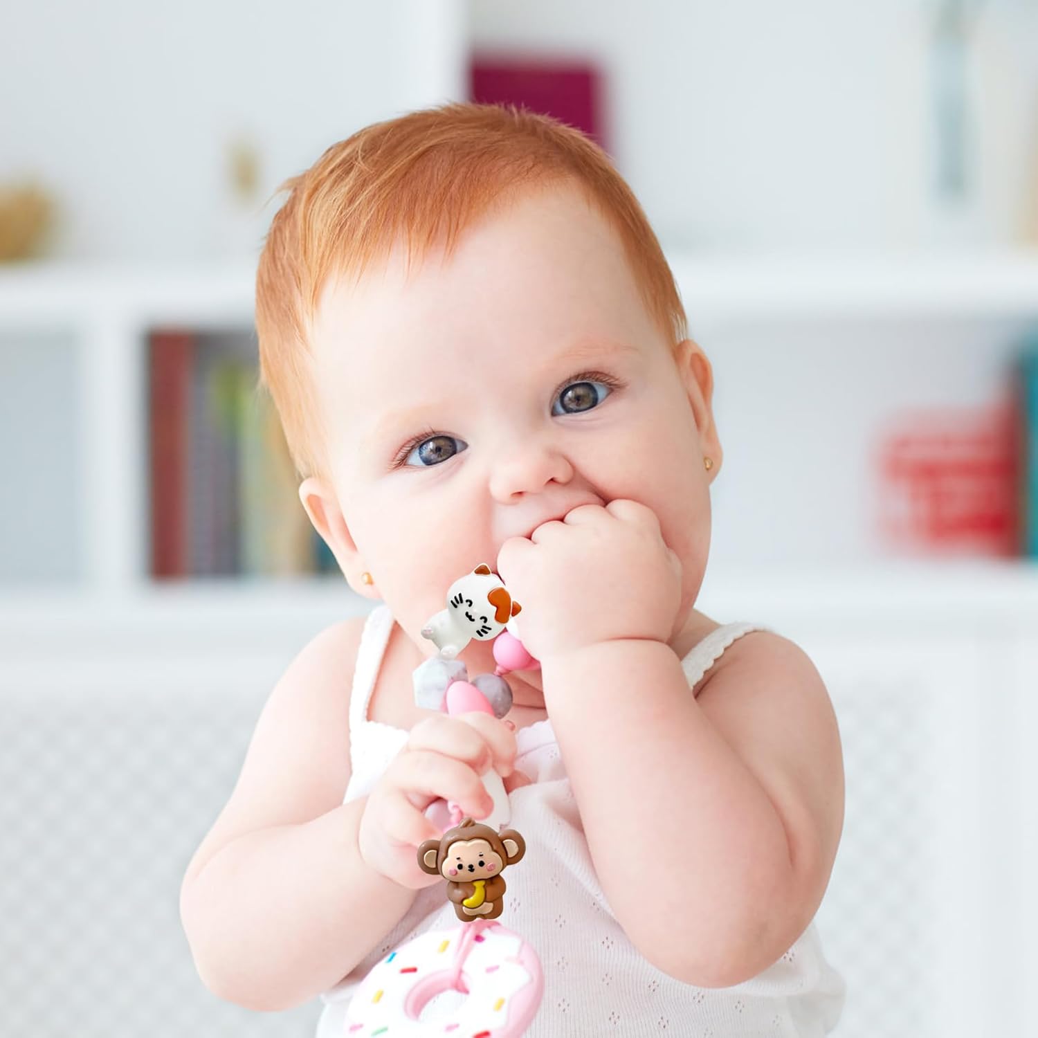 14 Pcs 3D Animal Focal Bead Cute Loose Beads Accessory for DIY Keychains Bracelet Necklace Pens Lanyard Making - Image 5