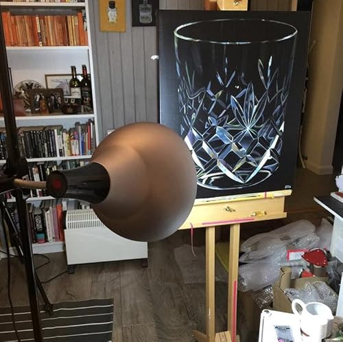 Daylight Company Artist Studio Lamp, Lightweight, Ideal for Painting, Nails, Salon, Sculpting, Artist Lamp, Bright Light, Replaceable Bulb 32W - Black/ Silver - Thumbnail 5