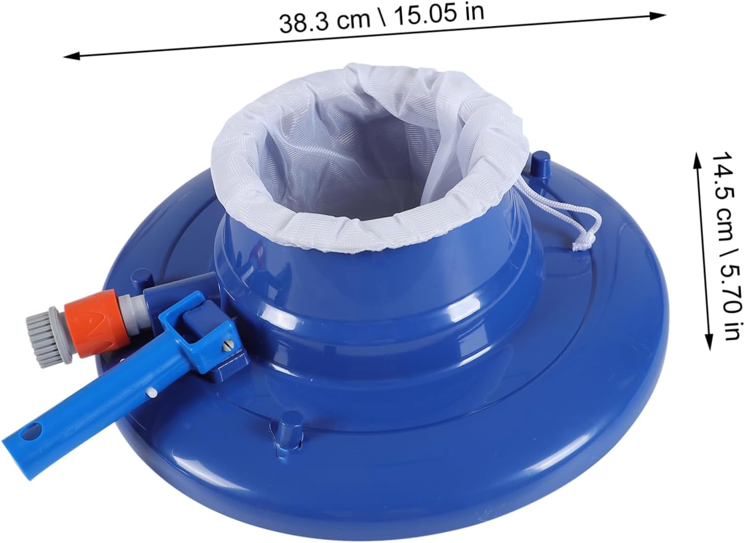 SUPVOX Pool Leaf Cleaner with Suction Function Durable Swimming Pool Cleaning Tool for Above Ground Fountains Ponds and Fish Tanks Us Plug