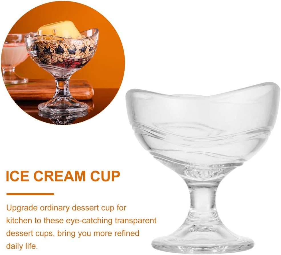 3pcs 180ml Mousse Dessert Cup Wine Glass Plastic Cake Jelly Pudding Cups Ice Cream Snacks Fruits Salad Serving Bowl Party