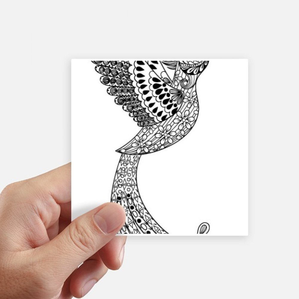 Sticker oiseaux longue plume pour décorer un mur ou une moto facilement