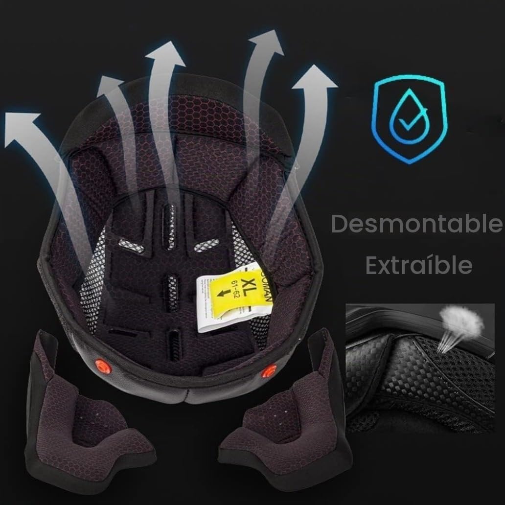 Casco Moto Modular con Bluetooth Integrado, ECE Homologado Casco Integrales Flip Up Moto Jet Scooter