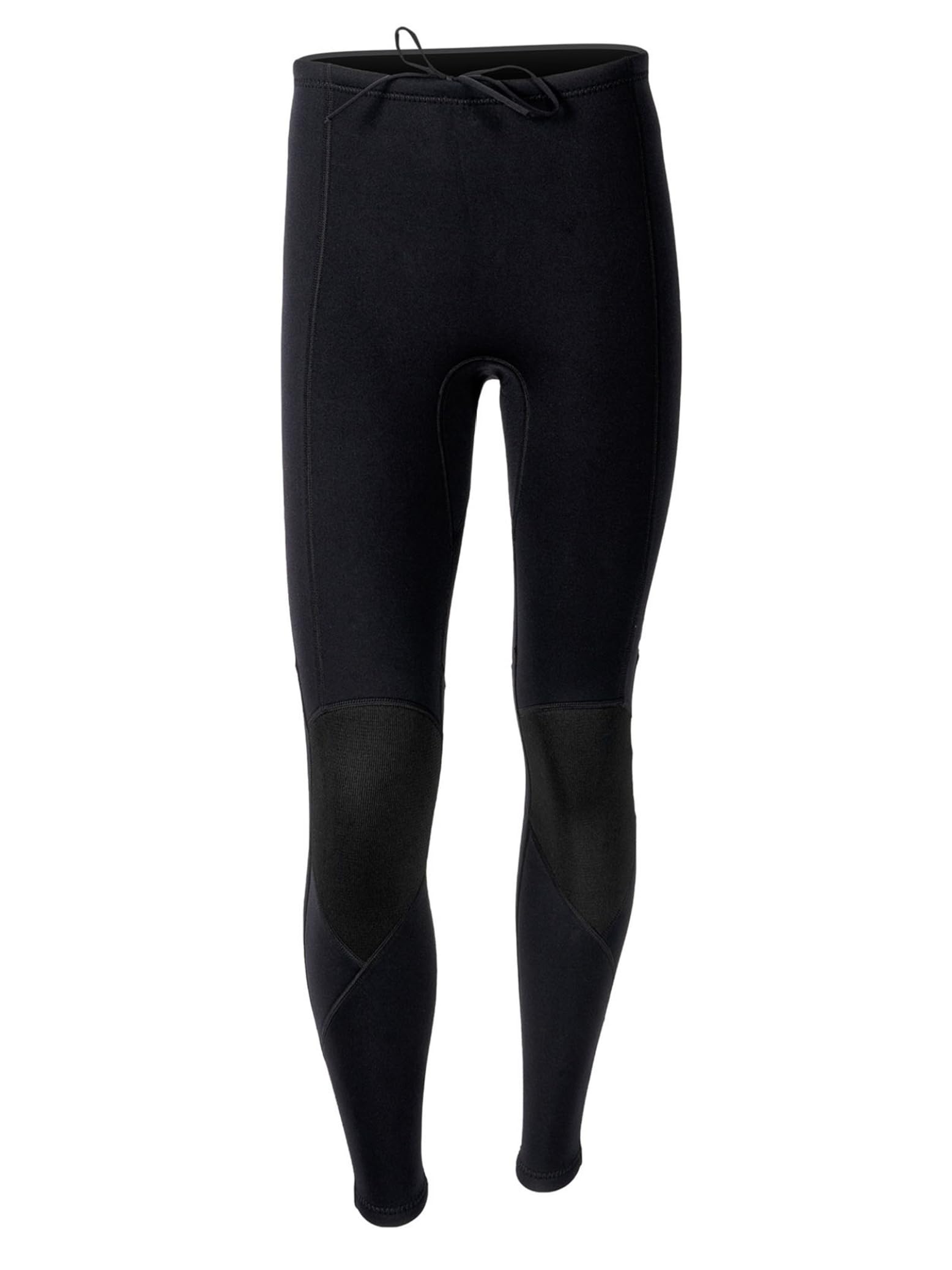 Eandarui Men 3mm Neoprene Drawstring Swim Bottoms Wetsuit Swimming Diving Surfing Suit Elastic Waistband Pants Black 3X-Large