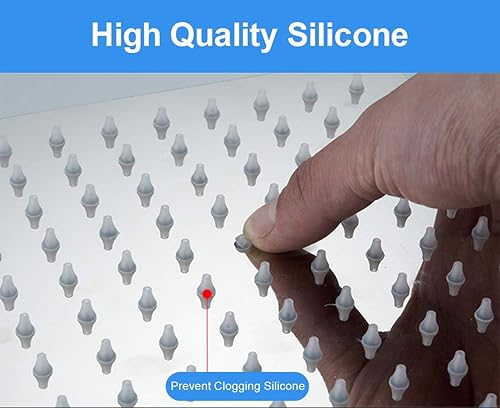 Miniatura 5 de NearMoon - Cabezal de regadera grande de acero inoxidable cuadrado de lujo en cascada, para instalar en el techo o la pared