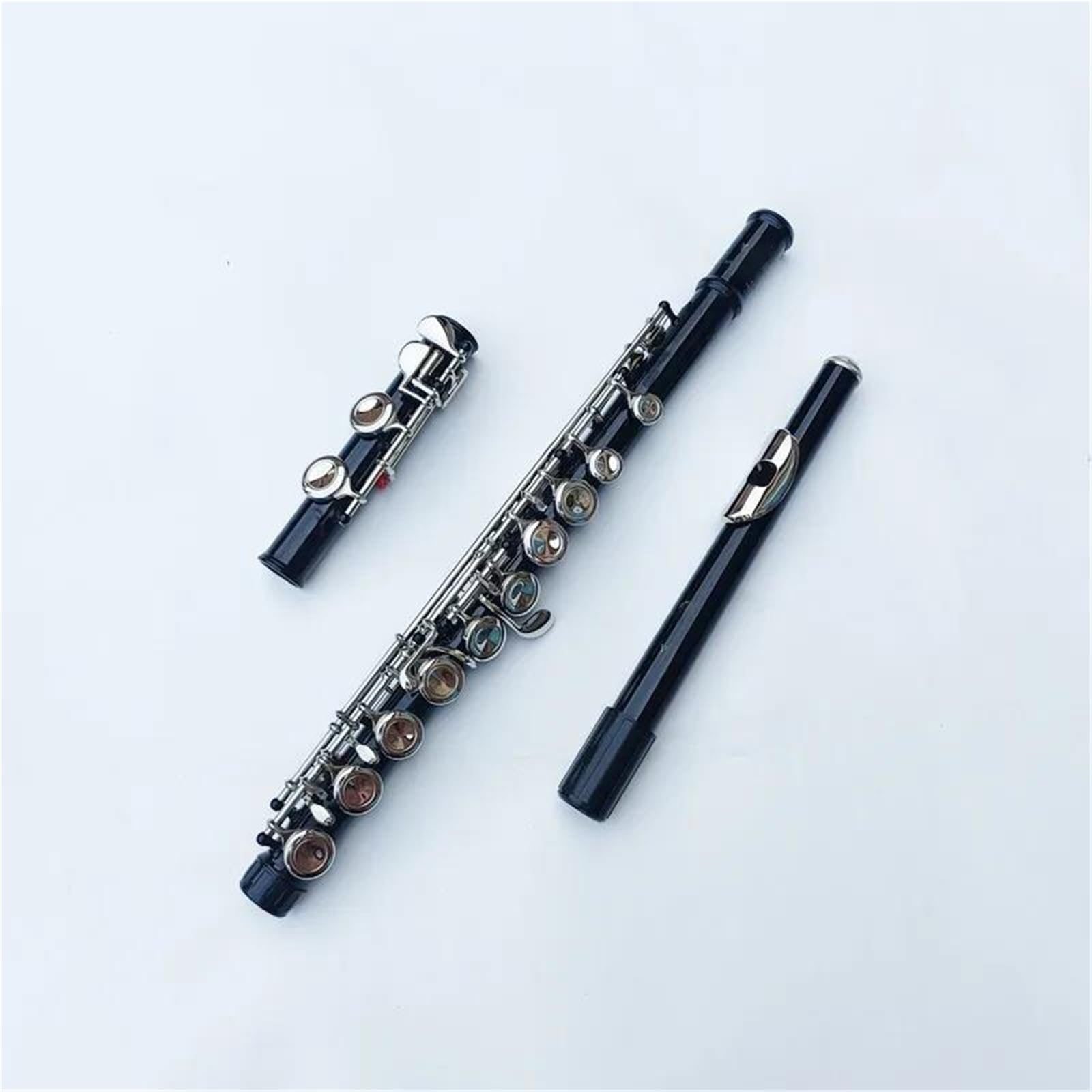 Flet Instrumenty Muzyczne 16-otworowy Flet Instrument Dęty Drewniany Klawisz Zamknięty Dodaj Klawisz E C Tone Niklowany Flet Koncertowy