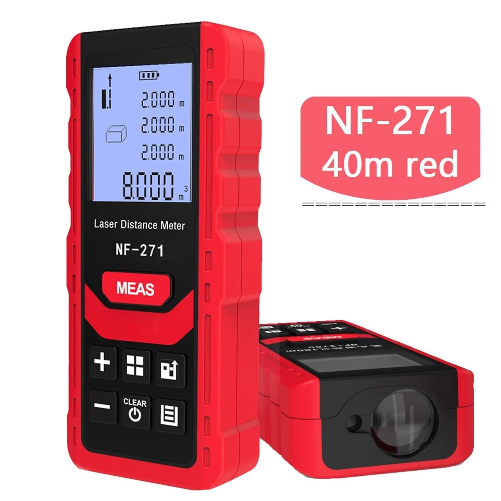 Télémètre Laser NF-271 40M 80M, télémètre à bande, dispositif de mesure, règle numérique, outil de Test(NF-271-40m)