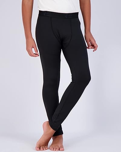 Miniatura 3 de Paquete de 3 pantalones de compresión para niños jóvenes, leggings de capa base, equipo frío, deportes, fútbol, baloncesto