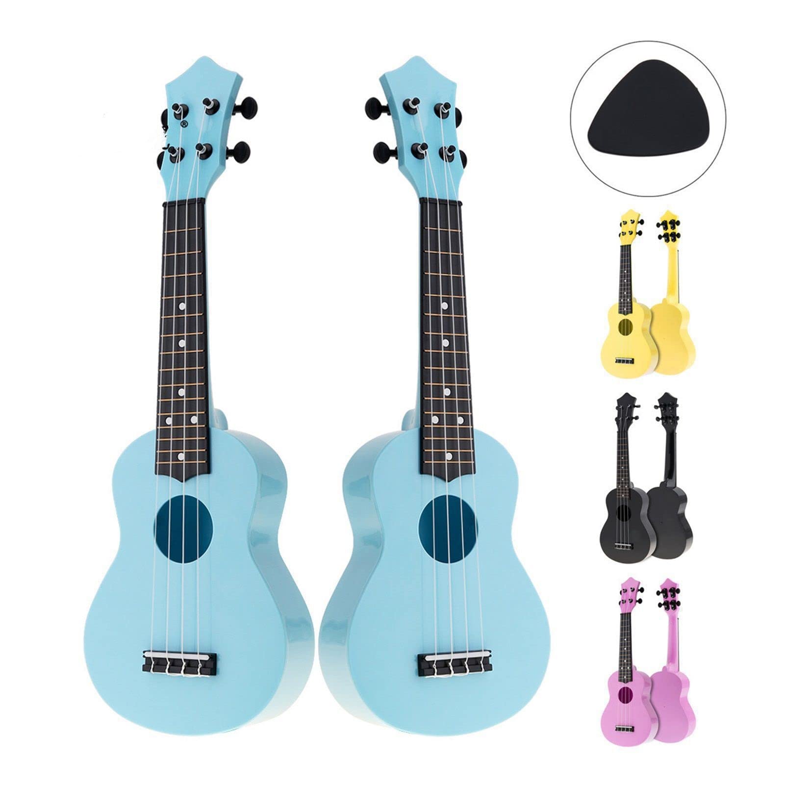 21 -calowy sopran akustyczny ukulele 4 strings gitarę instrument dla dzieci i muzyki dla dzieci (Color : Yellow, Size : 21 Inch)