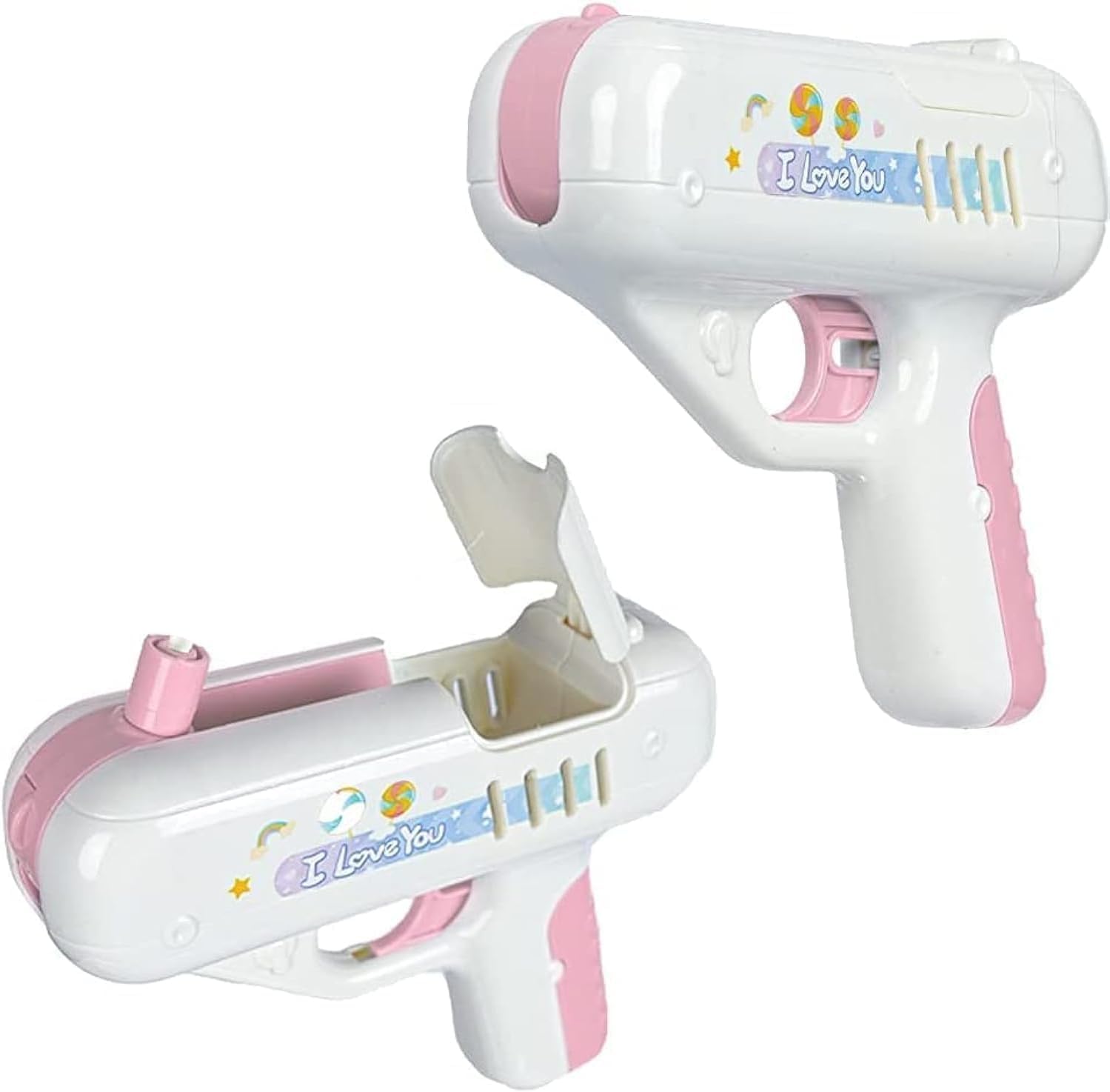 Lollipop Gun Toy, Candy Gun Toy for TIK TOK Video, Surprise Gift for Boy Girl Friend (Pink)