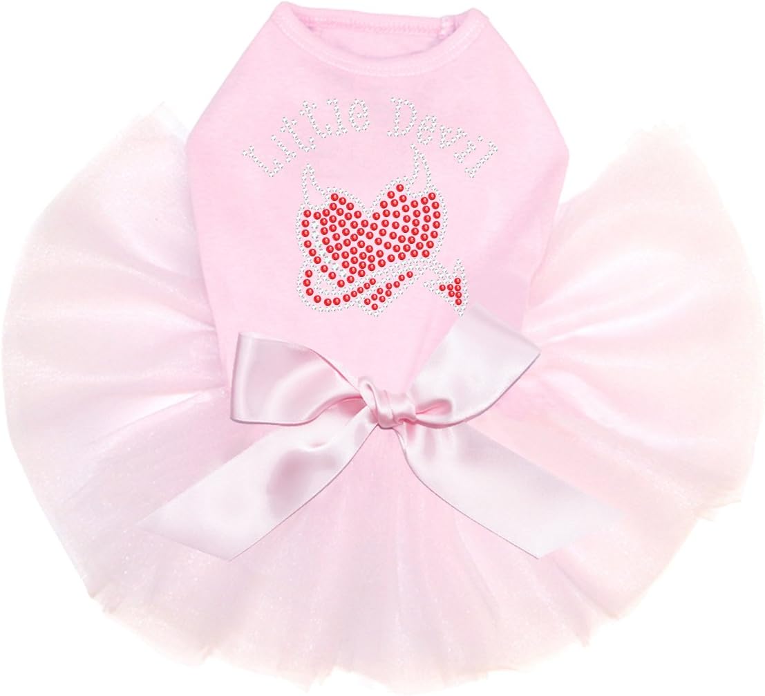 Little Devil - Dog Tutu Dress, L Pink