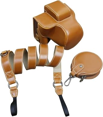 SIUTATDSH Camera Case PU Leather for Canon EOS R50 R100 Case Liner Case Camera Holder Shockproof Shockproof Portable Brown