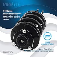 Vista 474 de Detroit Axle - Kit de suspensión delantera de 10 piezas para Chevy Aveo Aveo5 Pontiac G3 Wave 2 Ready Struts Assembly 2 Enlaces de barra