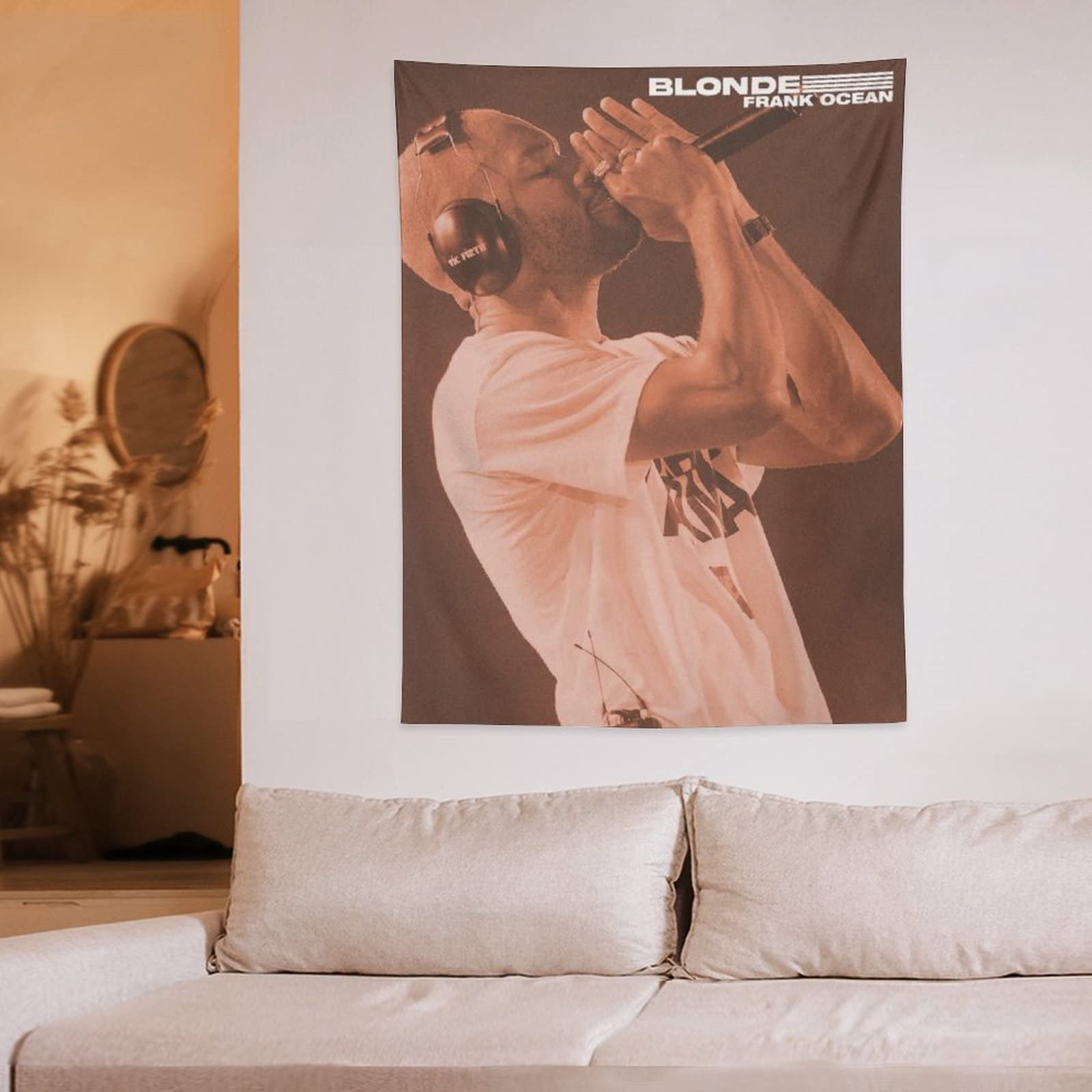 BIZHUDP Franks Oceans Blond Album Tapestry Racing Tapestry Wall Hanging  Poster Art for Bedroom Living Room College Dorm Decor 30