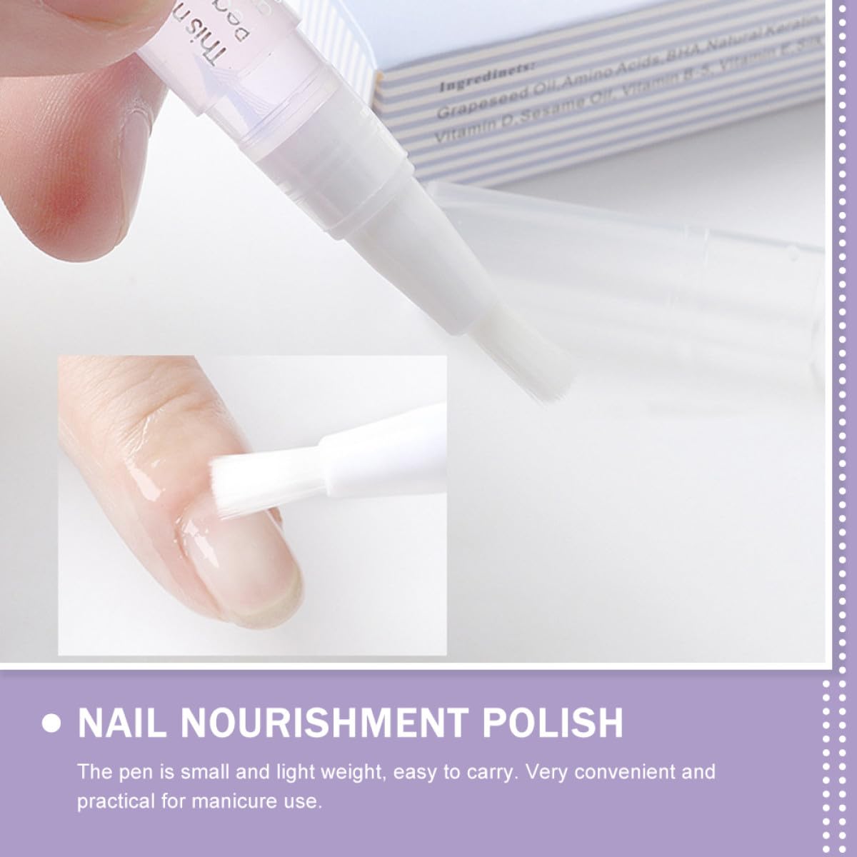 Lápiz para Cutículas de Manicura Aceite Nutritivo, 10 Unidades, Repara Uñas Ásperas, Portátil para Uso en Salón de Manicura Casa Varios estilos