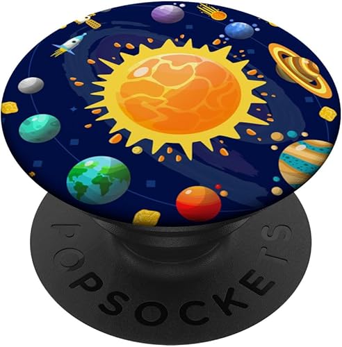 Órbita celestial estética  Astrología Sun With Planets PopSockets PopGrip intercambiable