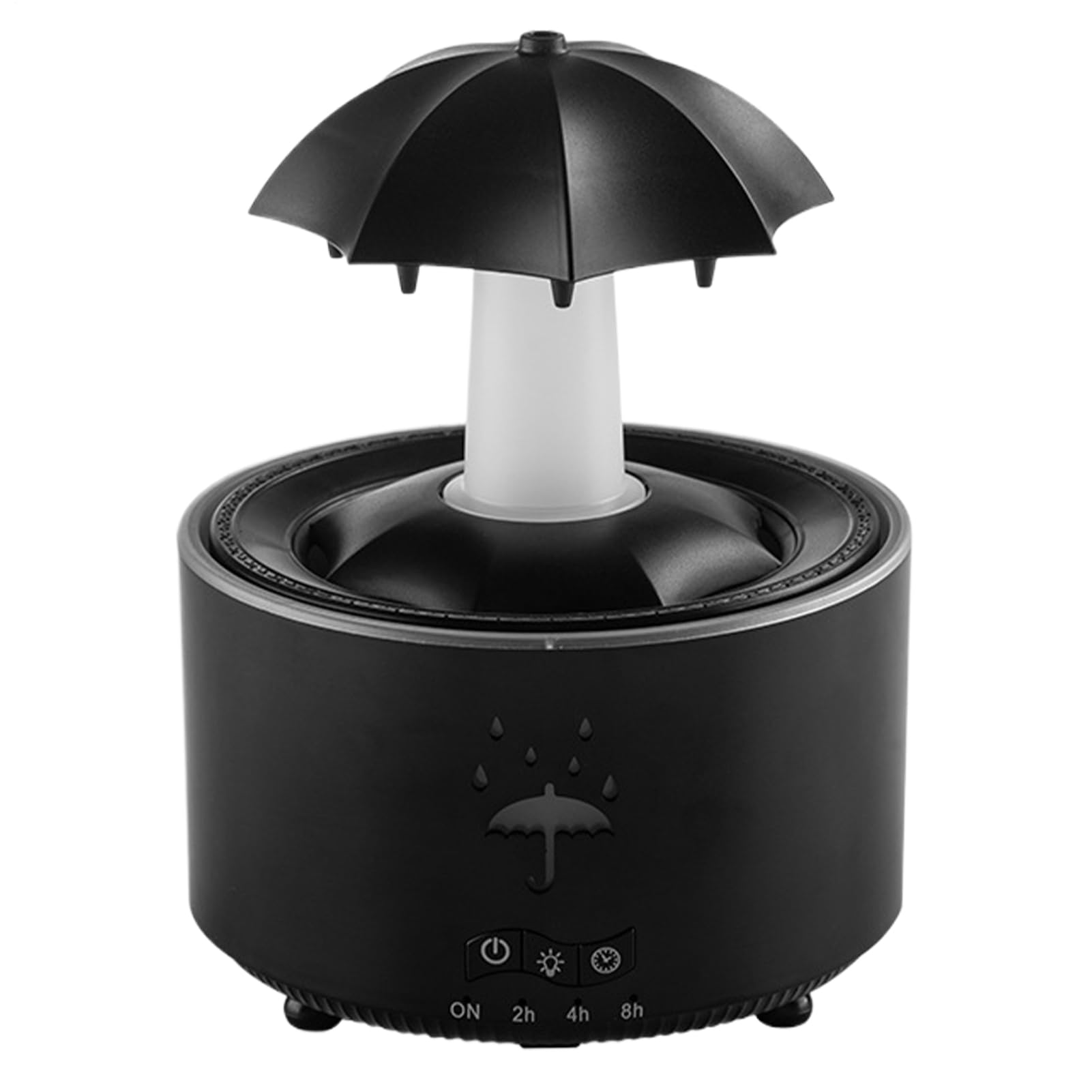 Humidificateur parapluie de pluie contre l'air sec en appartement avec veilleuse 7 couleurs