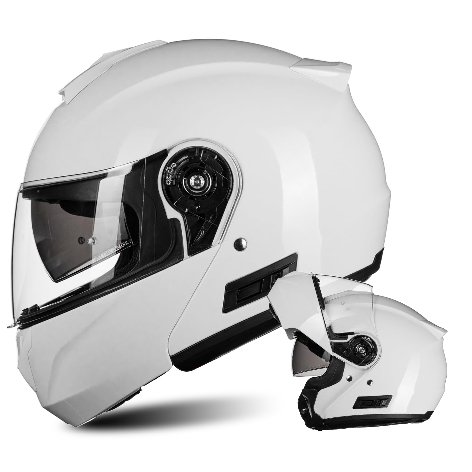Amazon.co.jp: ILM バイク用 システムヘルメット フルフェイス SG認証