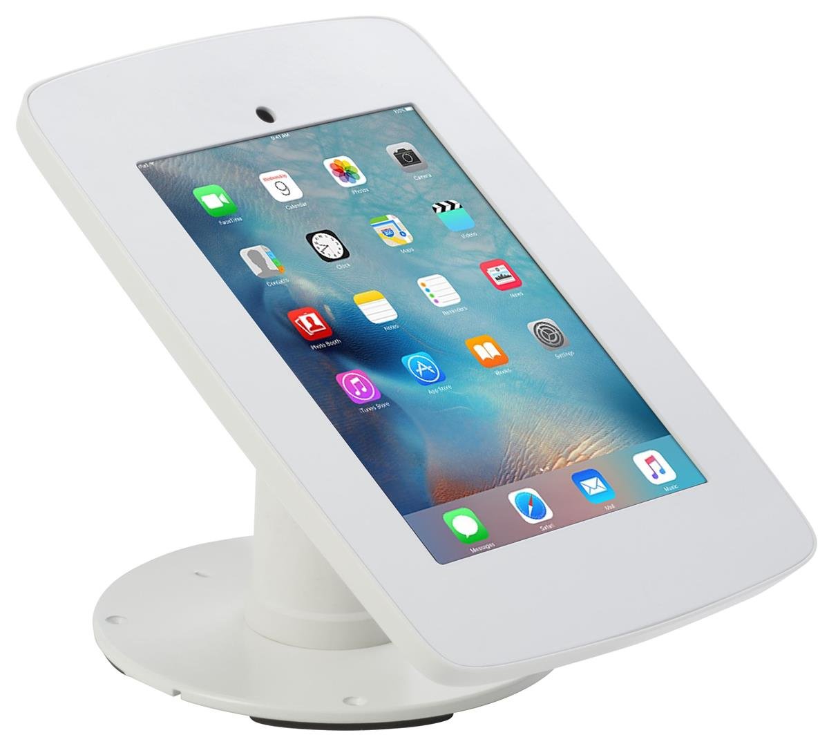 Amazon.com: Displays2go Register Stand for iPad Touchscreens, ABS Plastic,  Steel Faceplate – White (TABTBSWH) : Office Products