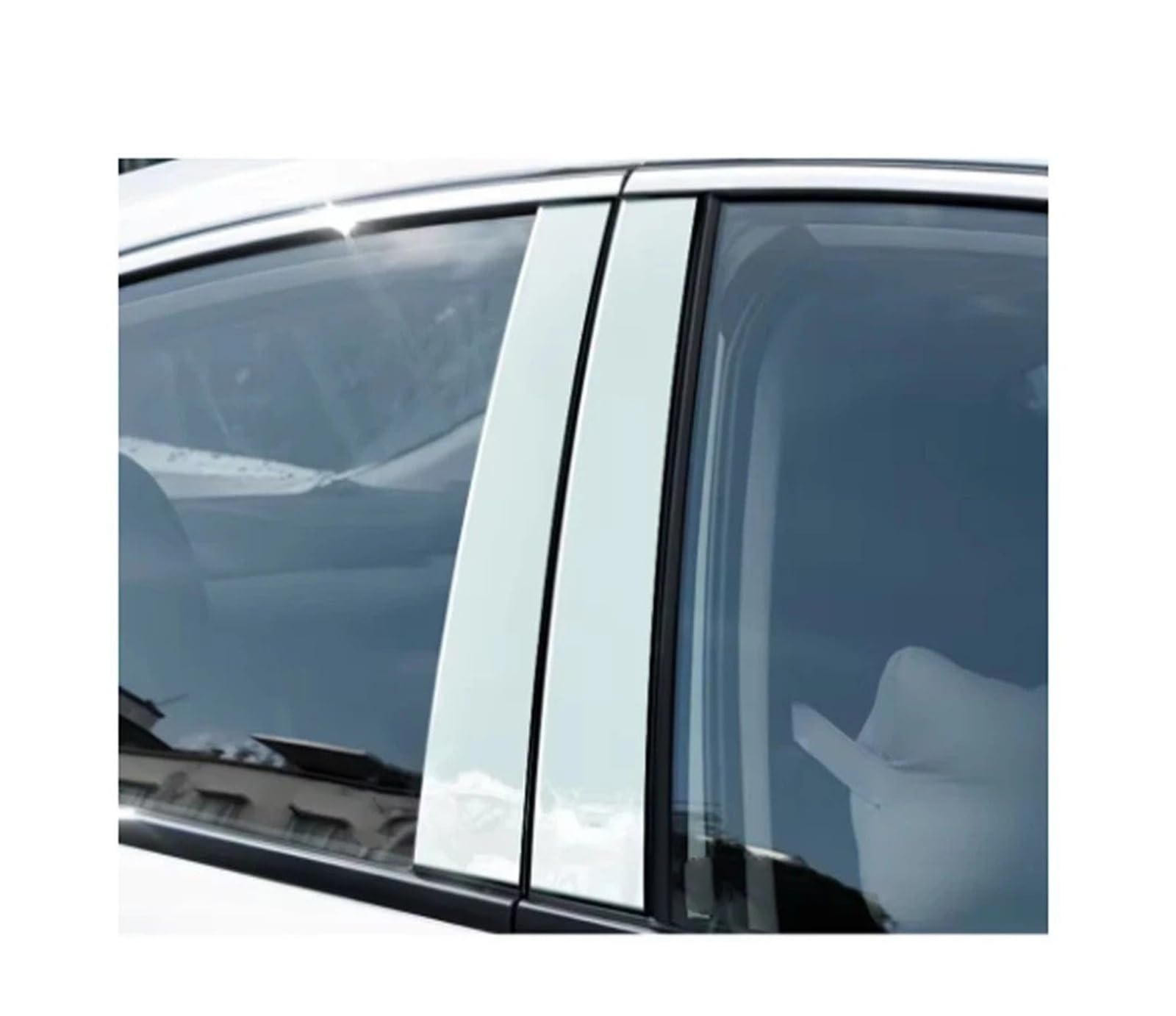 Adesivo Montante Centrale Vauxhall Opel Astra K 2016-2021 BC Pillar Post Cover Argento