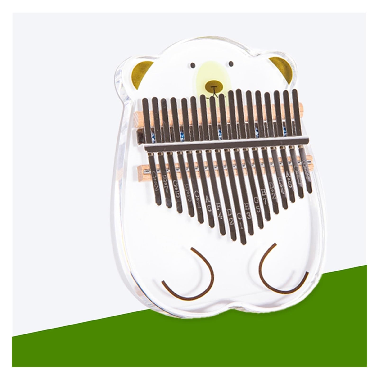 kalimba strumento Simpatico strumento musicale Kalimba vendita caldo 17 toni pollice pianoforte acrilico principianti kalimba (Color : 2)