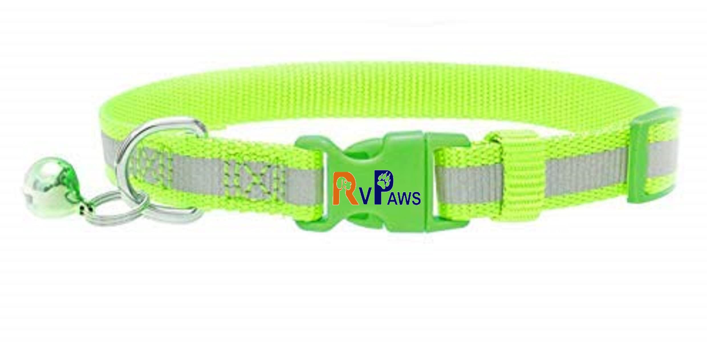 RvPaws Nylon Reflective Safety Cats Collar with Bells - Neon Green (B09J2B6B32) Amazon Price History, Amazon Price Tracker