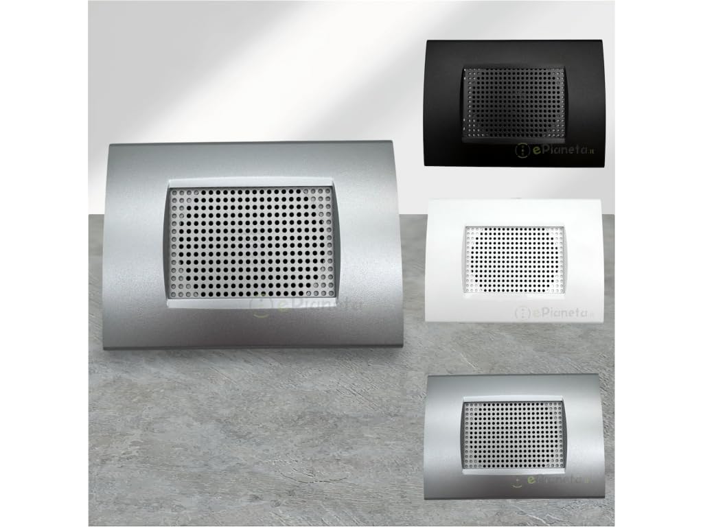 Diffusore audio da incasso LN4703 altoparlante nero placca Living Light per amplificatore