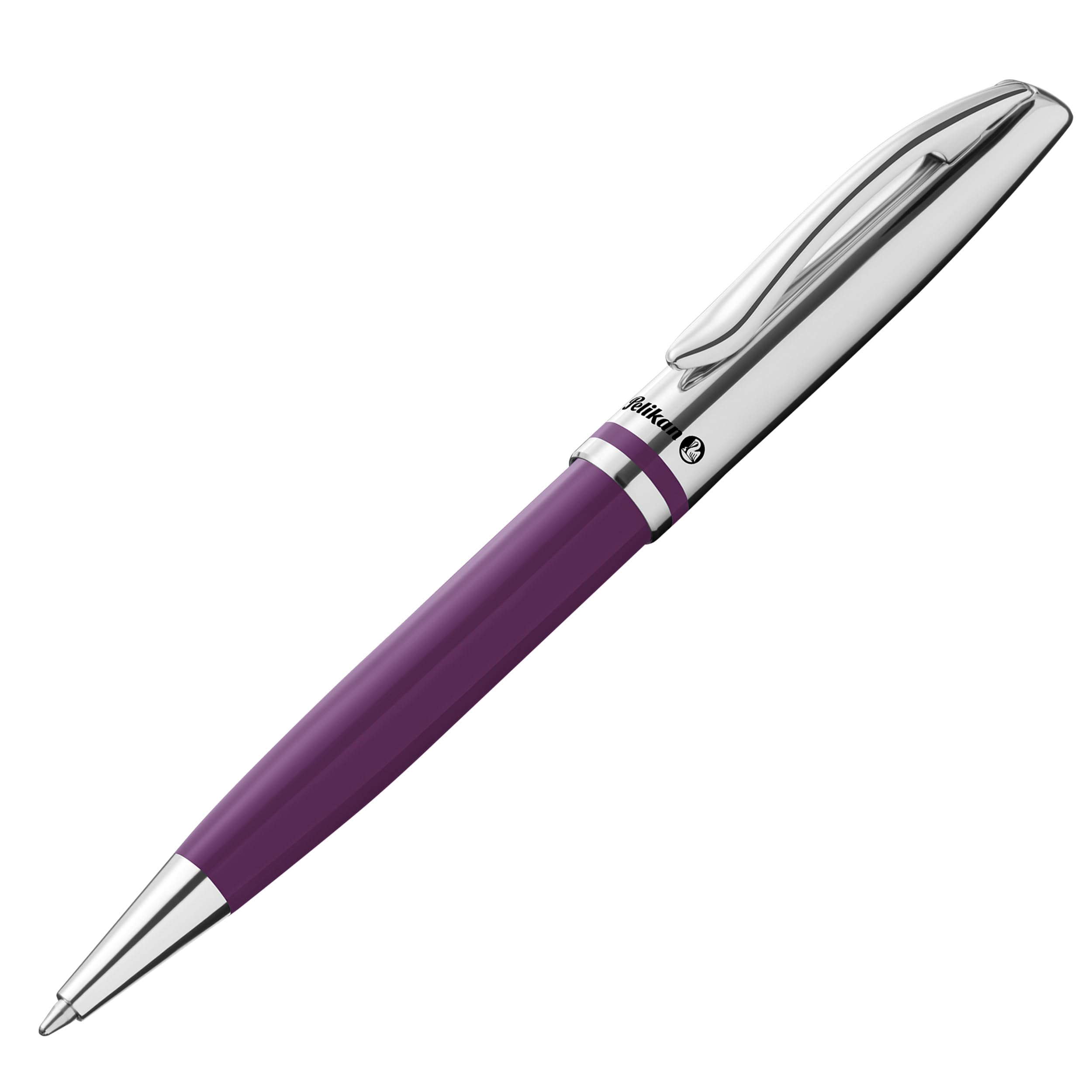 Pelikan Jazz Classic K35 Purple Metal Ballpoint Pen Refillable with Clip Elegant Writing Instrument