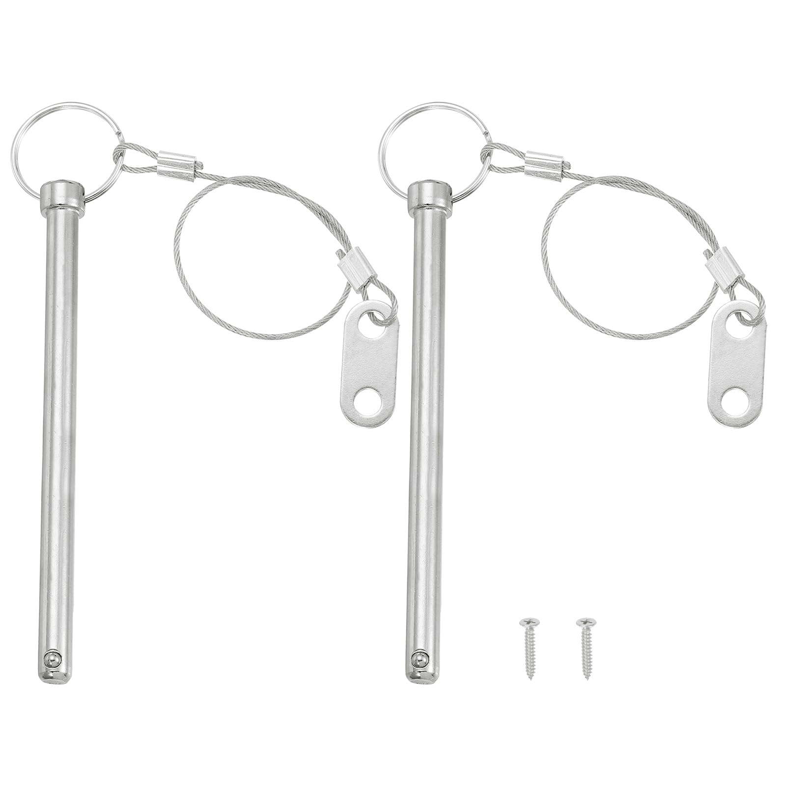 PATIKIL Quick Release Pin, Diameter 5/16"(8mm), Total Length 3.1"(80mm), Effective Length 3"(75mm)