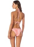 Maaji 3895 Low Rise Tie Side Cheeky Cut Bottom Women Swimwear Bright Pink