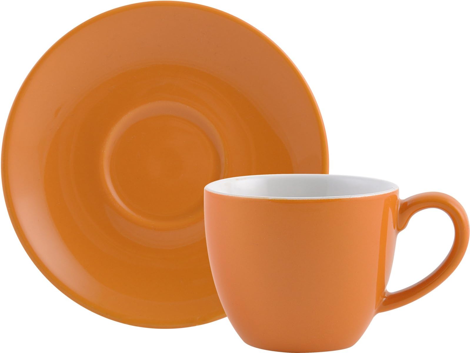 Randwyck Espresso Cup and Saucer, Orange
