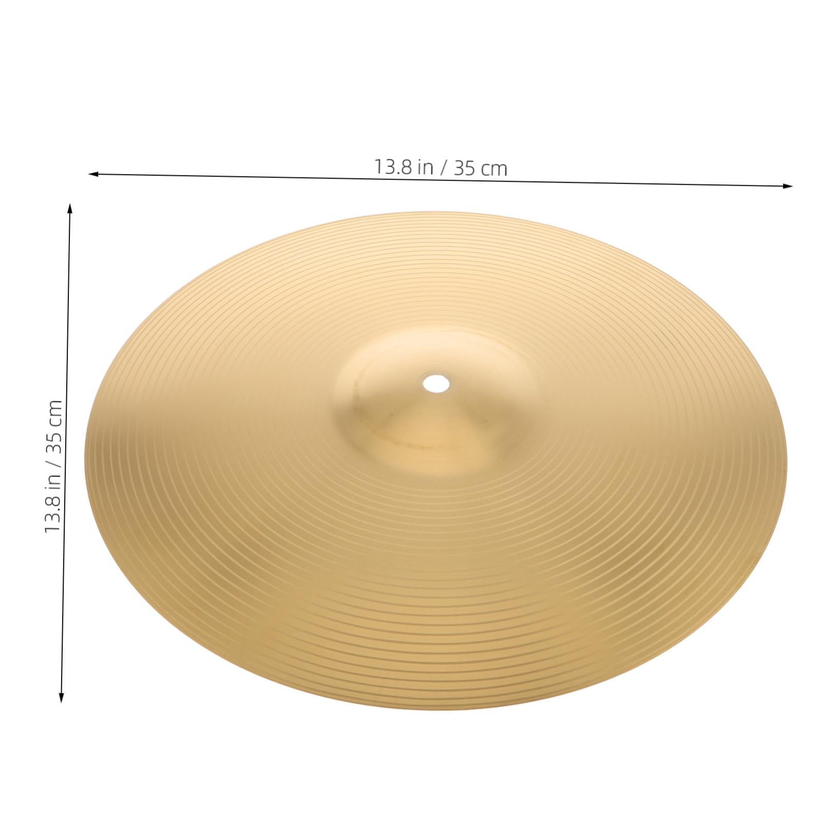 GOOHOCHY Multi-functional Drum Set Cymbals 14 Alloy Silent Cymbal Pack for Jazz Practice