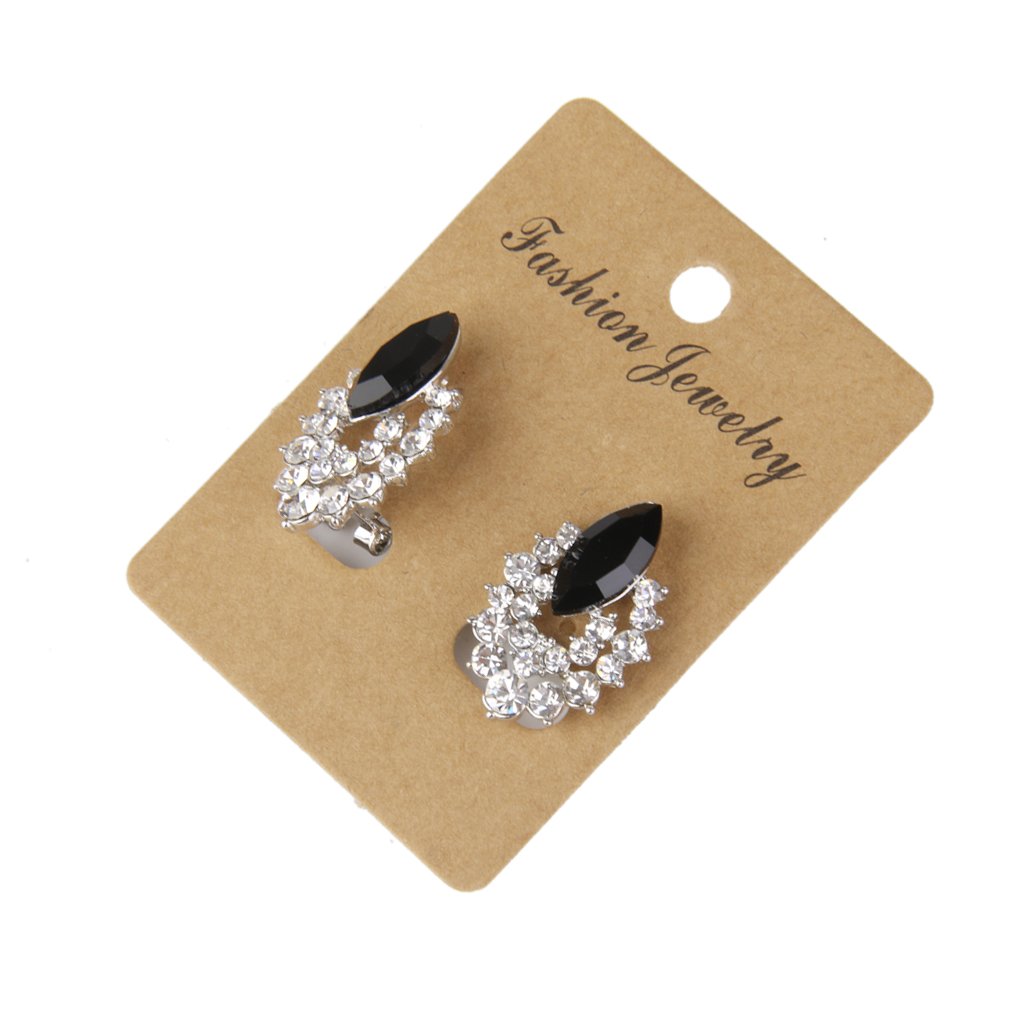 Lot De 100 Cartes Présentation Bijoux + Sacs Rangement - Support Boucles D'oreilles Kraft 9x5cm
