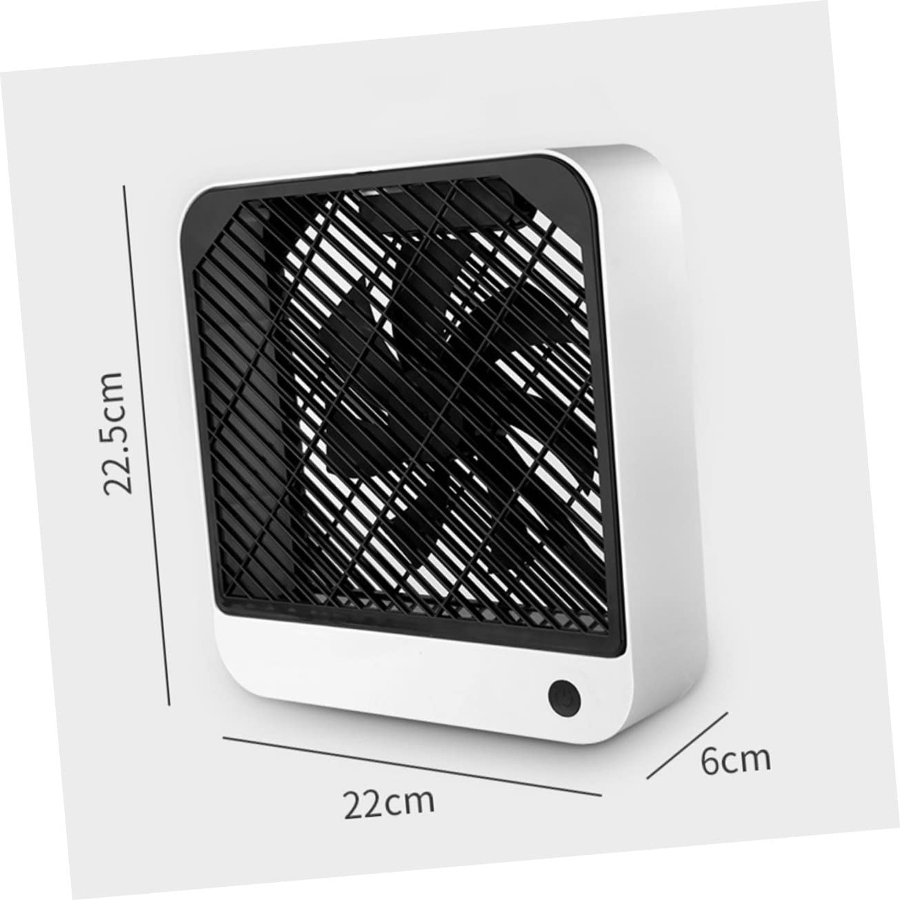 Cabilock Ventilatore da Tavolo Mini USB Bianco in Plastico Ricaricabile | Vacanze Estive, Decorazioni Scuola, Batteria a Lunga Durata, Uso su Scrivania