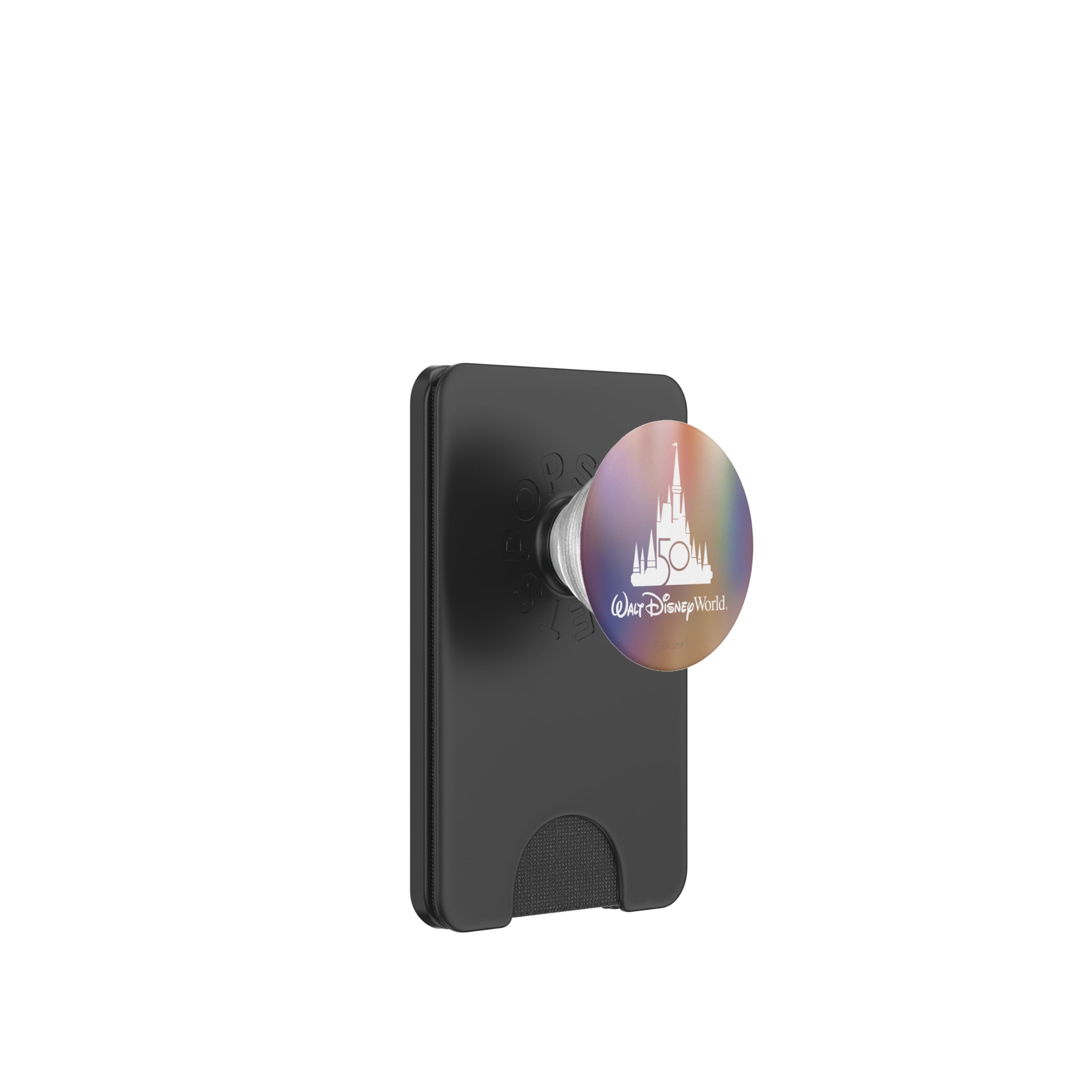 Walt Disney World 50th Anniversary Castle PopSockets PopWallet for MagSafe, Black