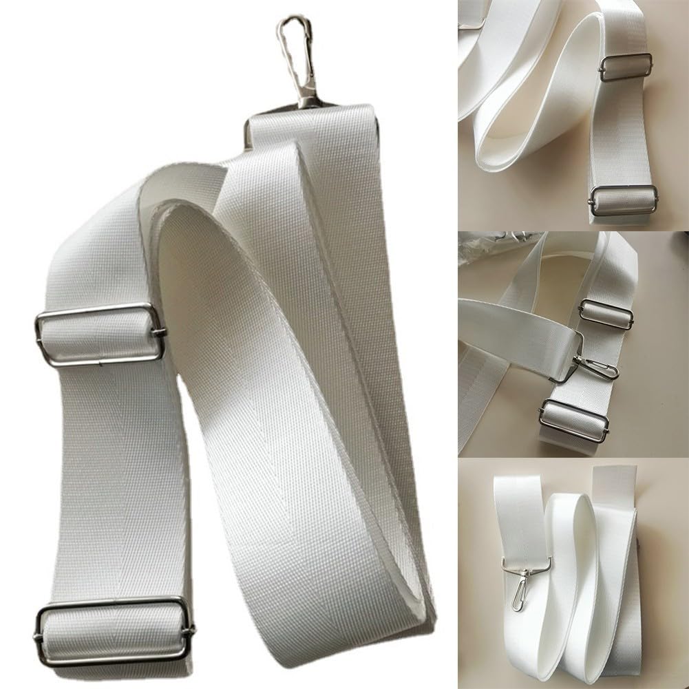 Zoegneer Rete da tennis in nylon centrale con gancio a molla in acciaio , 220 x 5 cm, colore: bianco