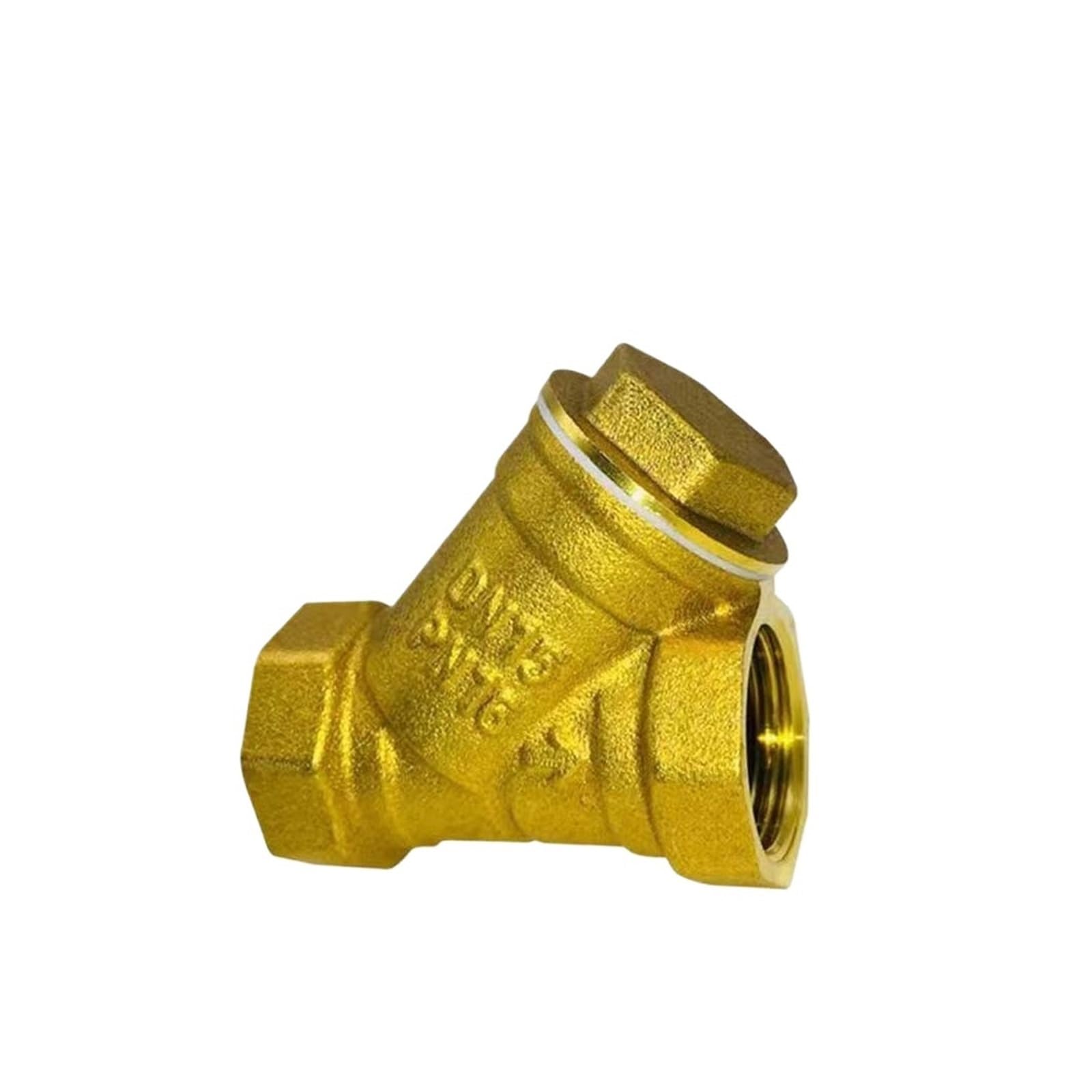 Ptrecniok Women's Dn15 Gate Valve， 1Pc 1/2" 3/4" 1" Bsp Thread Brass Inline Y Type Filter Strainer Valve(Dn15)