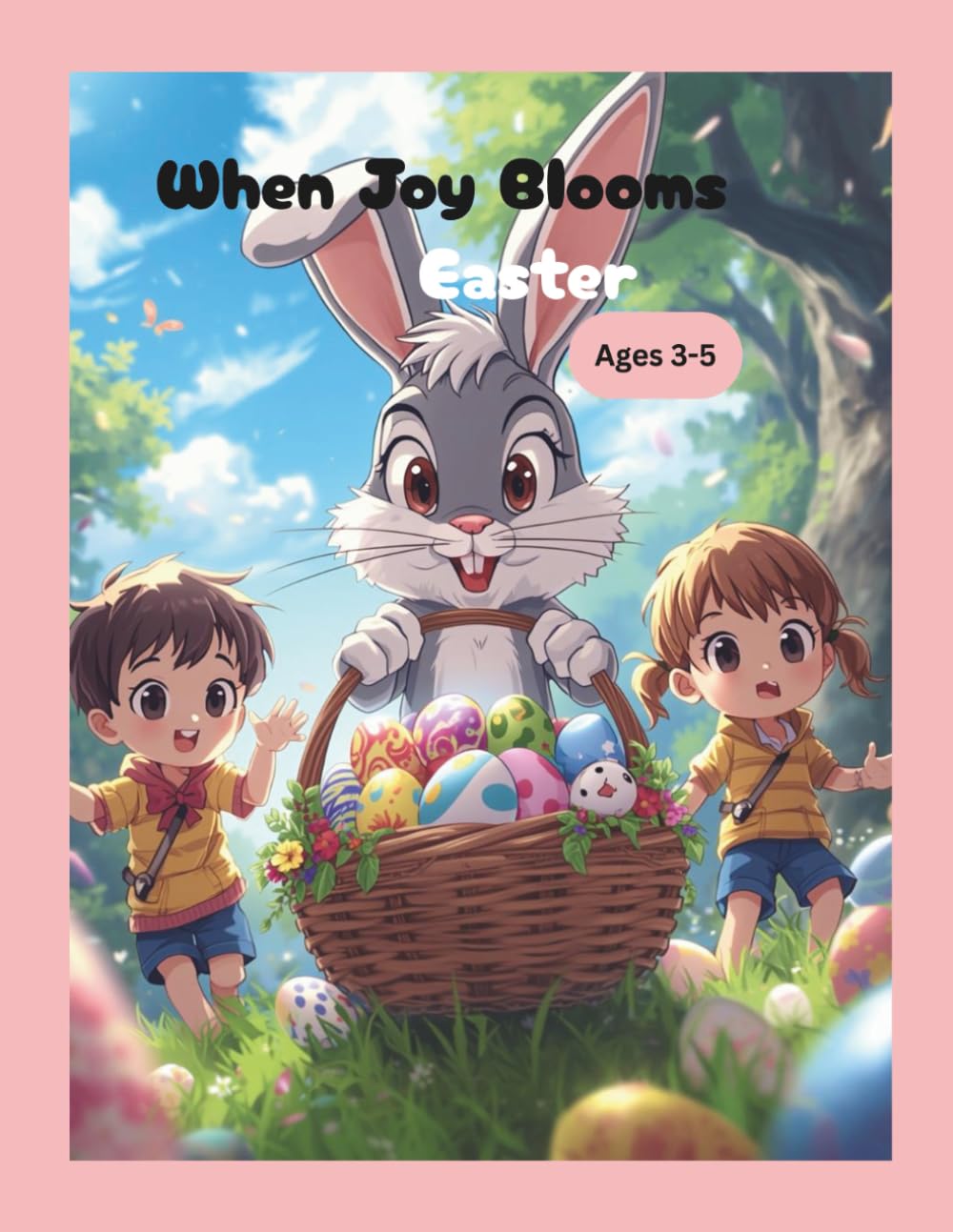 WHEN JOY BLOOMS: skill focused, easy coloring, build motor skills, fun big pictures, learning friendly.