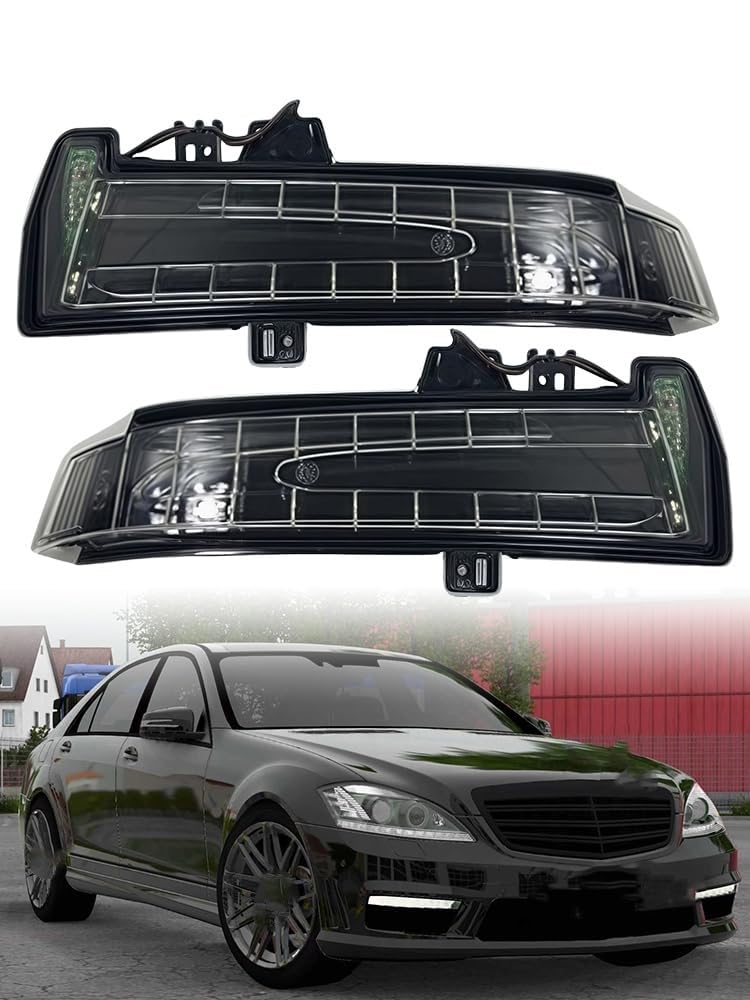 LzDQF Car Turn Signal Lights Dynamic Turn Signal Light Rearview Mirror Indicator For Mercedes Benz W176 W246 W204 W212 C117 X156 2007-2018 Turn Singal Light.,C-Driver Passenger Side