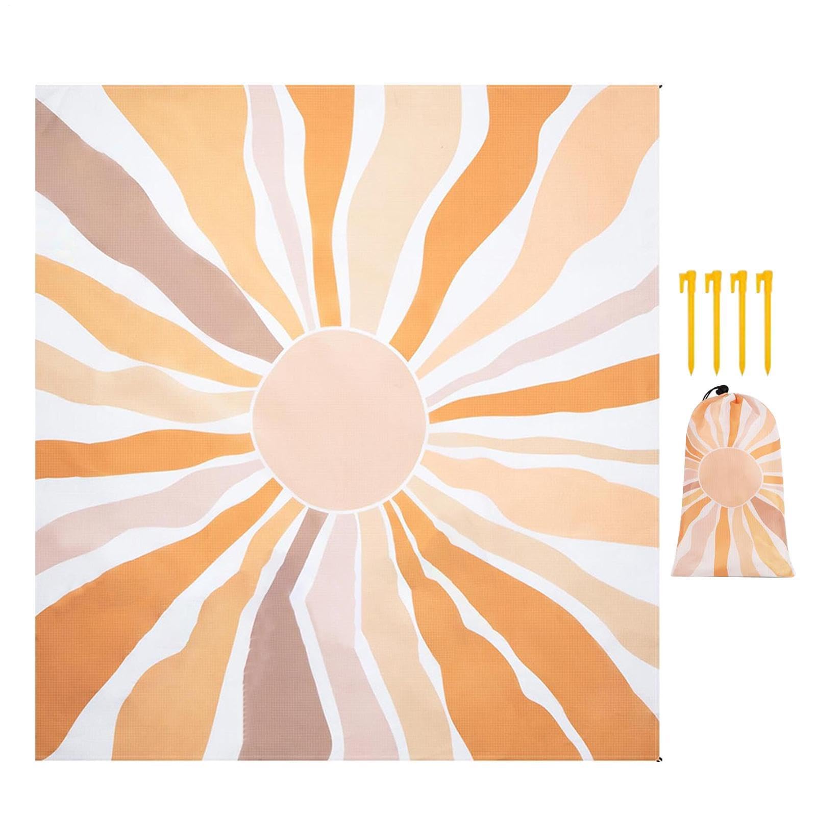 Tapis de plage pliable et étanche avec couverture de pique-nique extérieur