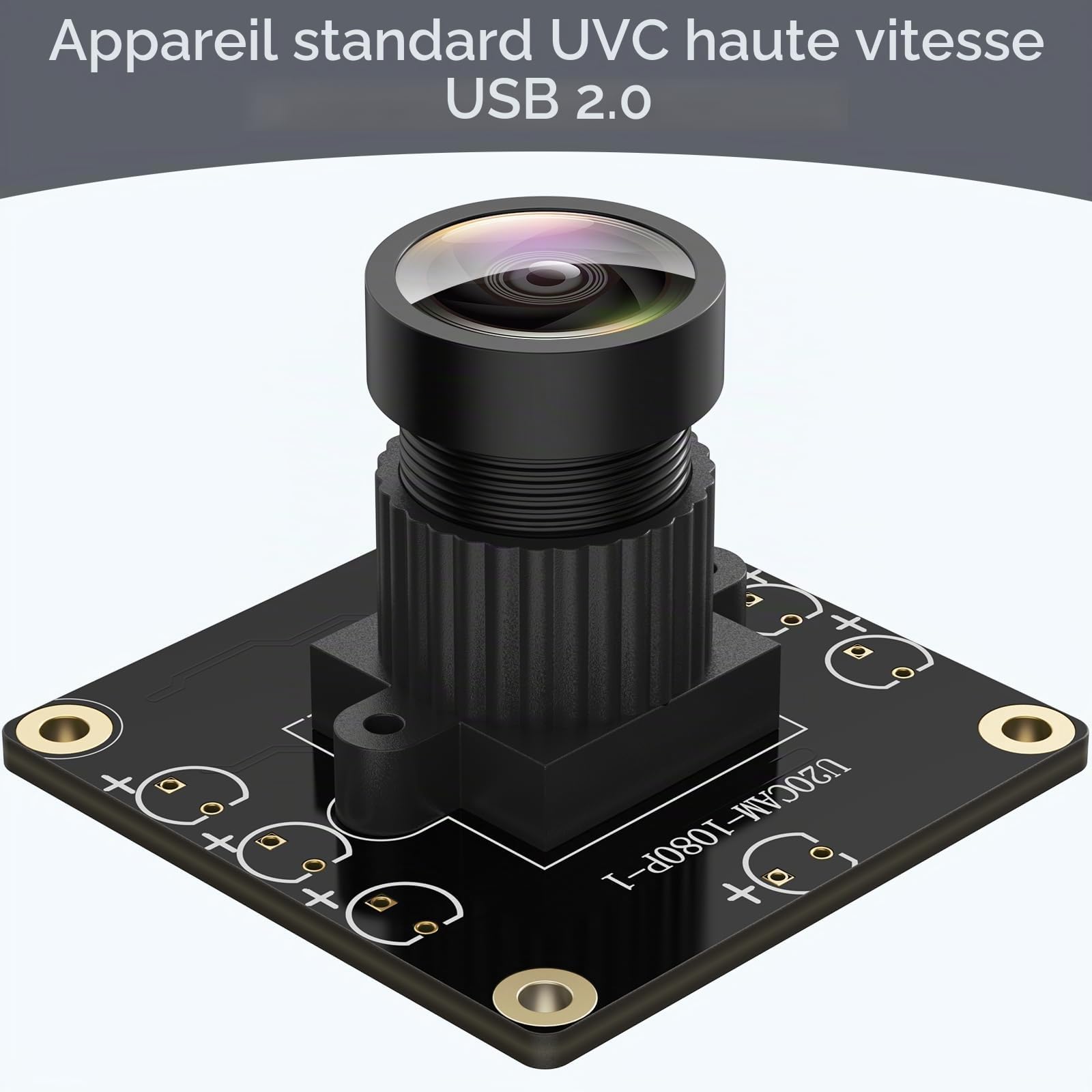 innomaker Caméra UVC 1080p USB2.0, caméra grand angle 130°, Plug & Play pour PC, Raspberry Pi, Jetson Nano et SBC. Compatible Windows, Linux, Android et Mac OS.