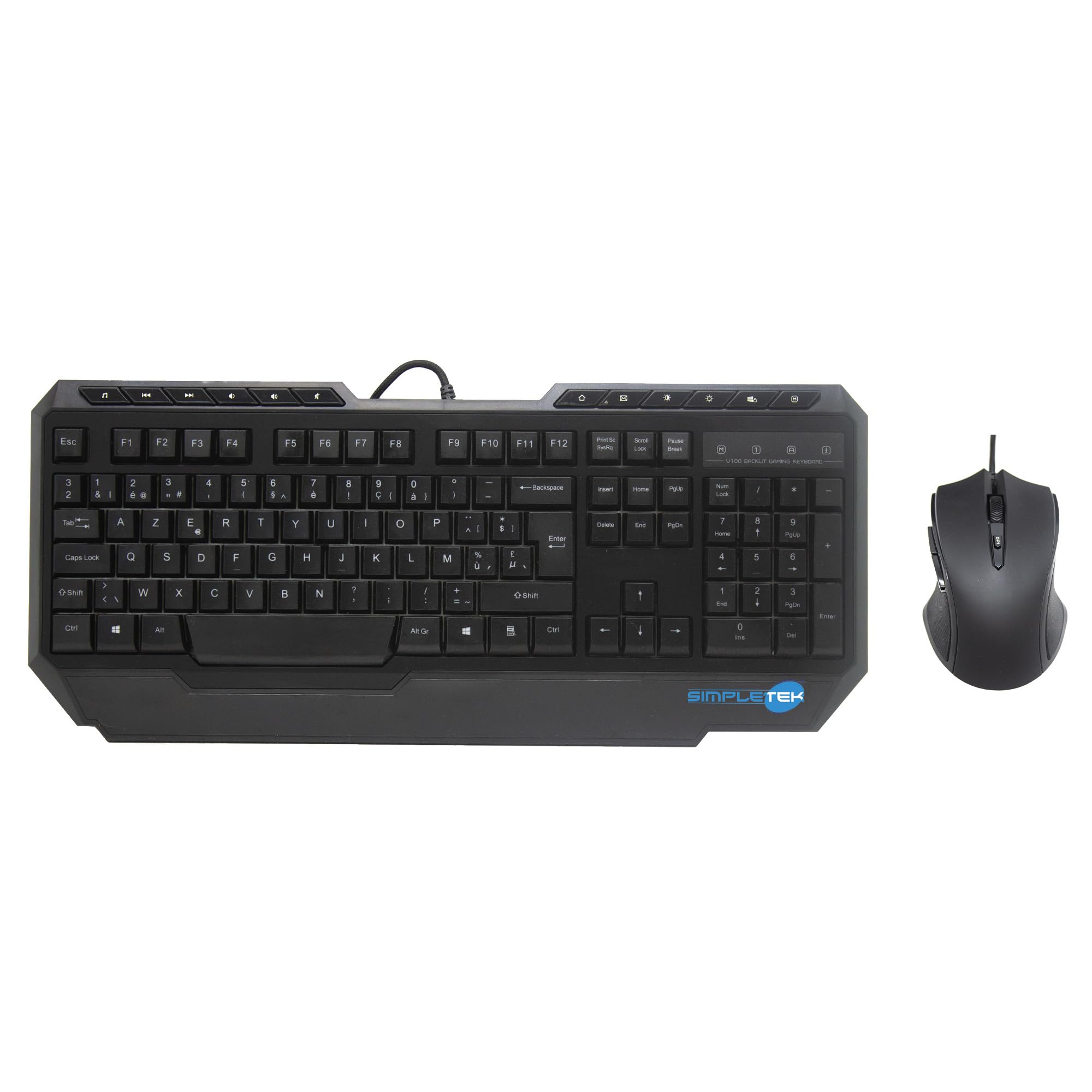 Kit Combo Gaming SIMPLETEK AZERTY BE pour éviter les latences - 8